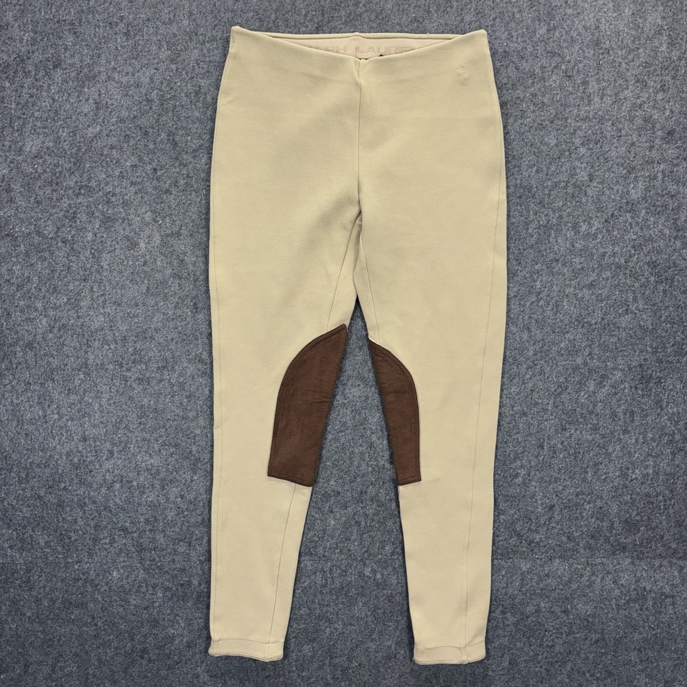Polo Sport Equestrian Breeches Leggings Women's Small Tan Brown Jodhpurs Vintage